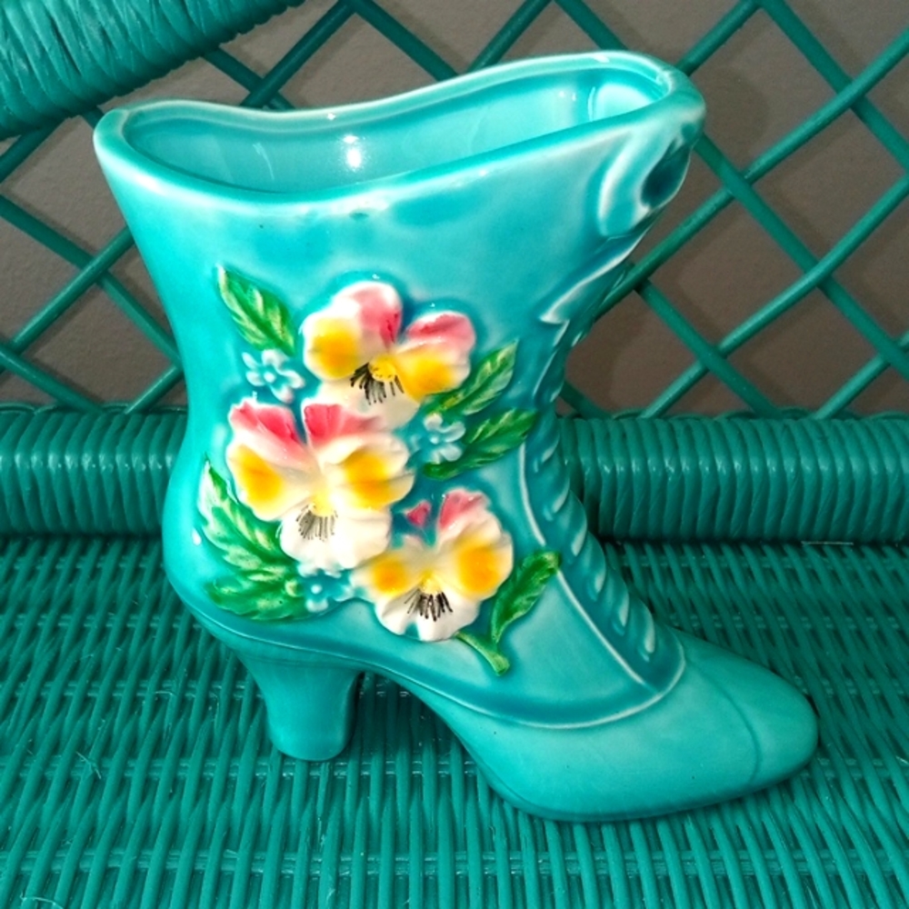 Vintage Napcoware Victorian Boot Decor